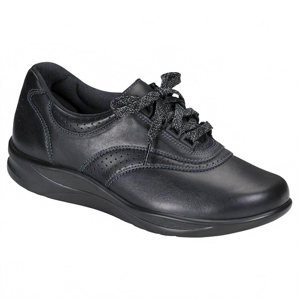 NEW SAS women's walk easy - lace up walking shoe in black